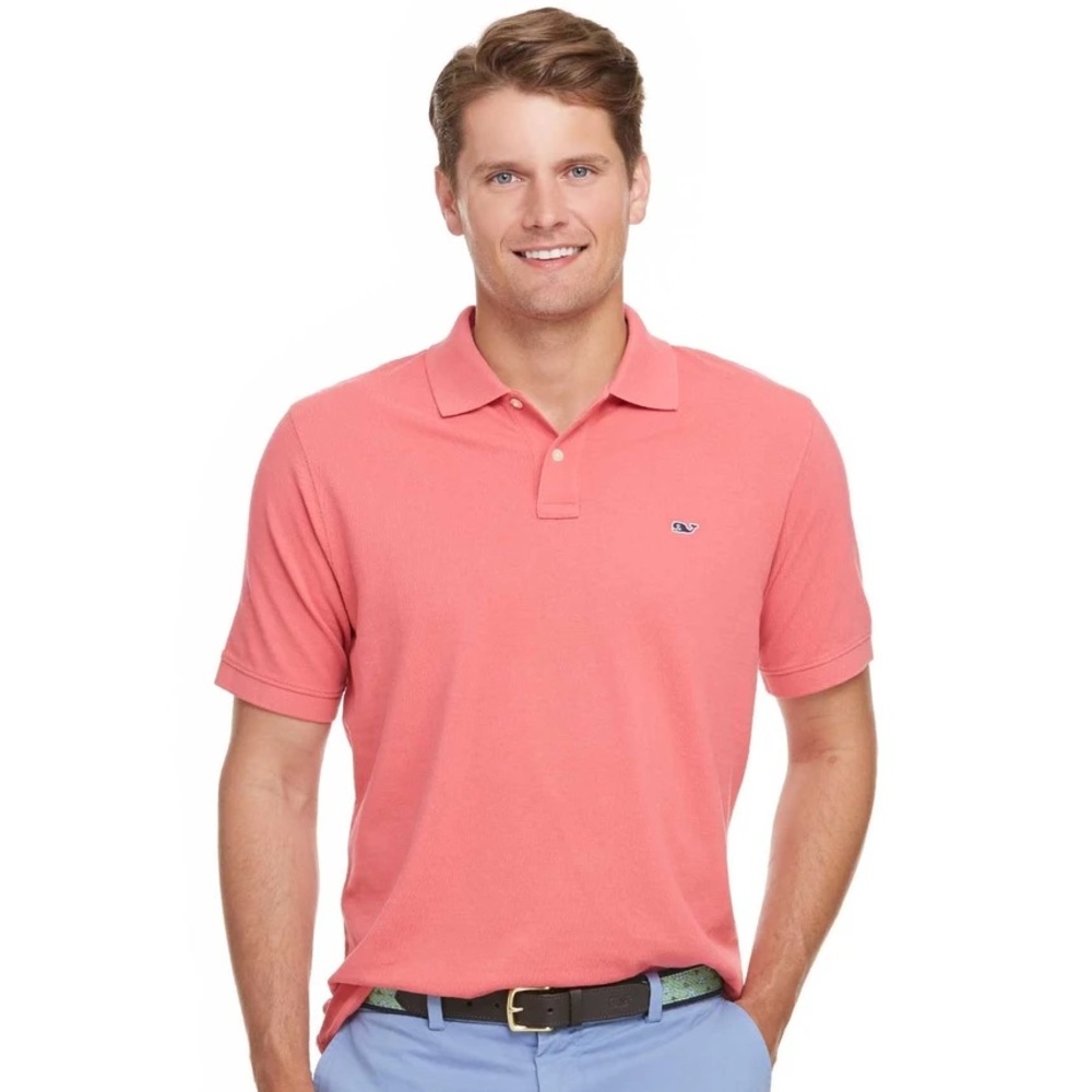 NWT Vineyard Vines Classic Pique Polo XL Jetty Red